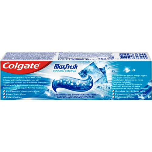 Max Fresh Cooling Crystals Toothpaste 75ml Colgate Max Fresh Cooling Crystals Toothpaste 75ml