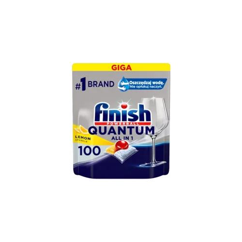 Quantum Dishwasher Tabs Lemon 100pcs Finish Quantum Dishwasher Tabs Lemon 100pcs