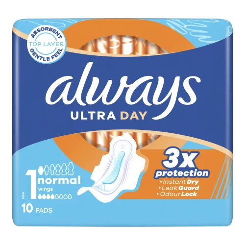 Ultra Sanitary Pads Normal 10 Count Always Ultra Sanitary Pads Normal 10 Count